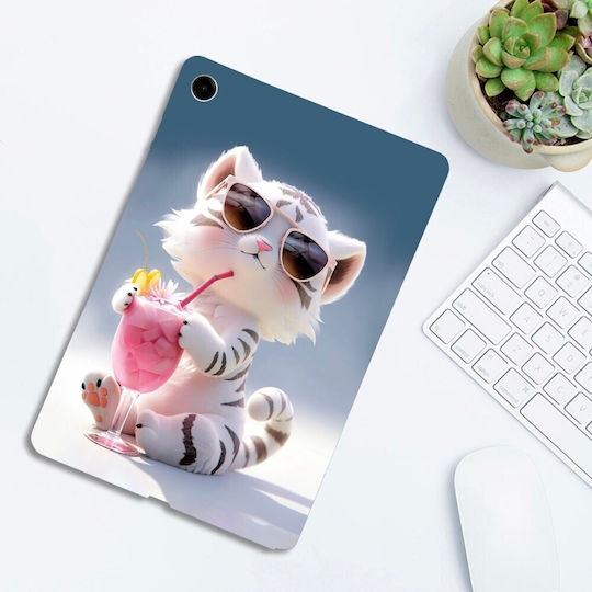 Silikon Hülle Cartoon Tiger Für Samsung Galaxy Tab A9+/Tab A11+