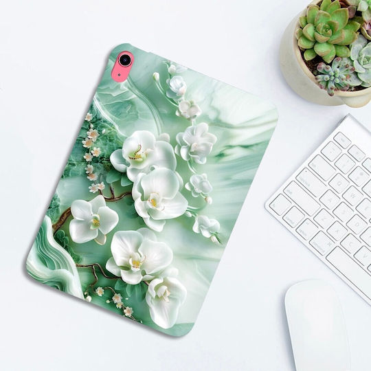 Silikon Hülle Jade Flower Apple iPad 10,9" (2022) / iPad 11" (2025)
