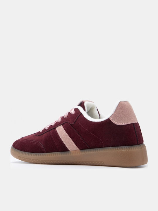 Damen Sneakers Burgundisch
