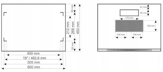 Pulsar Επιτοίχια Καμπίνα Rack 18U