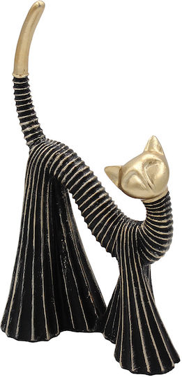 Keskor Dekorative Katze aus Polyresin 14x7,5x24cm