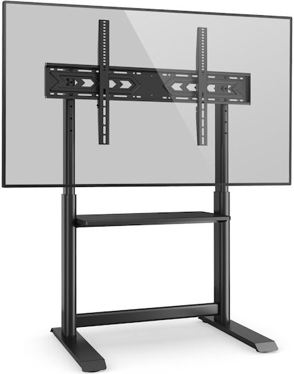 Techly ICA-TR130BK Suport TV de Podea Până la 86" și 68 kg Argintiu