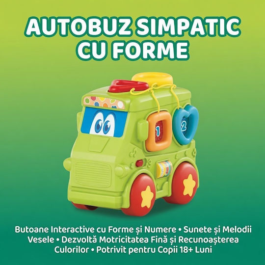 Vehicul cu lumină și sunete pentru 18+ luni