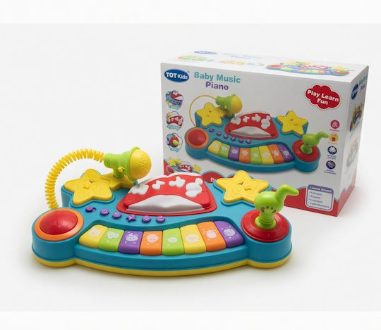 Instrument Muzical cu Muzică, Lumină și Sunete pentru 18+ Luni