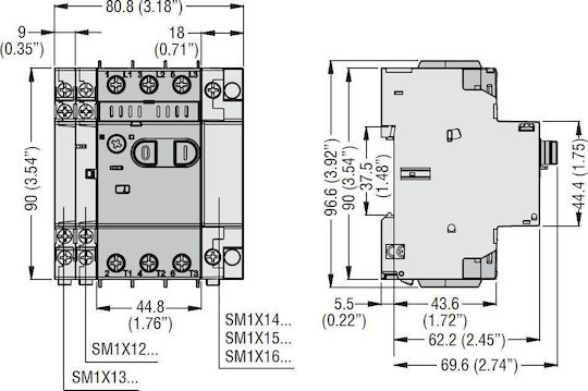 Lovato Electric Захранване Индустриален Тип SM1P0160