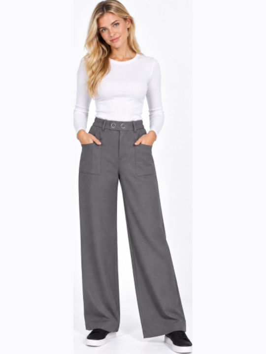 Women's Pantaloons in Regular Fit Grey WS-CP127-27TR-GREY