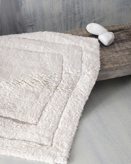 Rythmos Badematte Baumwolle Senna 01 120-105-1803 Ecru 50x80cm