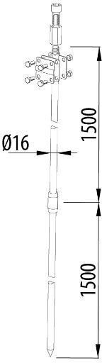 PAWBOL Електрод за заземяване R.8055