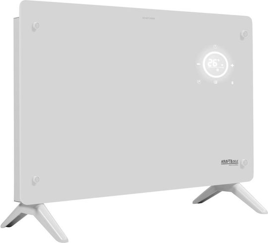 Kraft & Dele Convector De Pardoseală 2400W Cu Termostat Electronic Și WiFi Negru