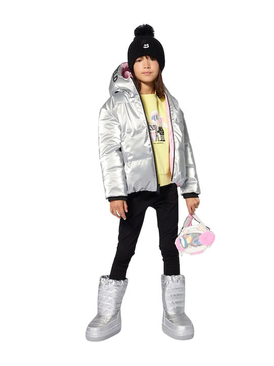 Kids Casual Short Silver Jacket