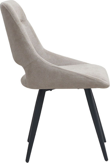 Firenze Ess- und Küchenstühle mit Stoffbezug Beige 51x60x81cm
