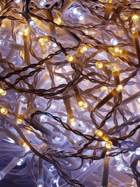 Springos Waterproof LED Garland Lights IP44 14.5m with 300 Warm White Lights