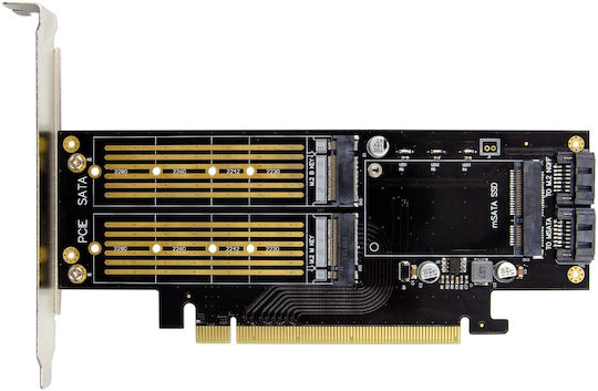 InLine PCIe-Karte für M.2 / mSATA Anschluss