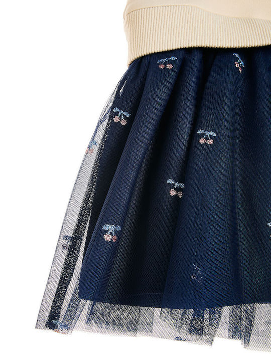 Girls Sweatshirt Long Sleeve Tulle Multicolour Dress