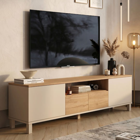 Mood Bodenstehend Beiges TV-Ständer 180x50x35cm Mood Bodenstehend Beiges TV-Ständer 180x50x35cm
