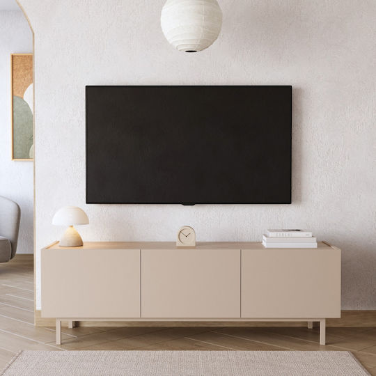Έπιπλο Τηλεόρασης Sedra Μπεζ Μ150xΠ49xΥ42cm