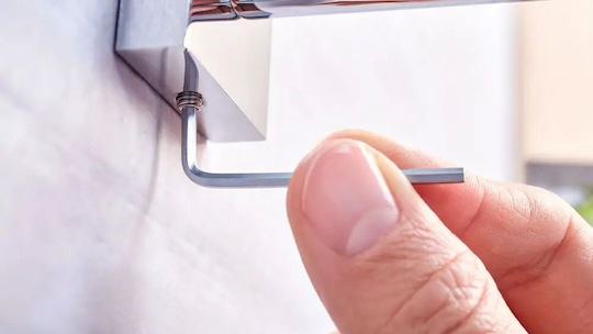 Tesa Metallische Toilettenbürste Badezimmer Silber