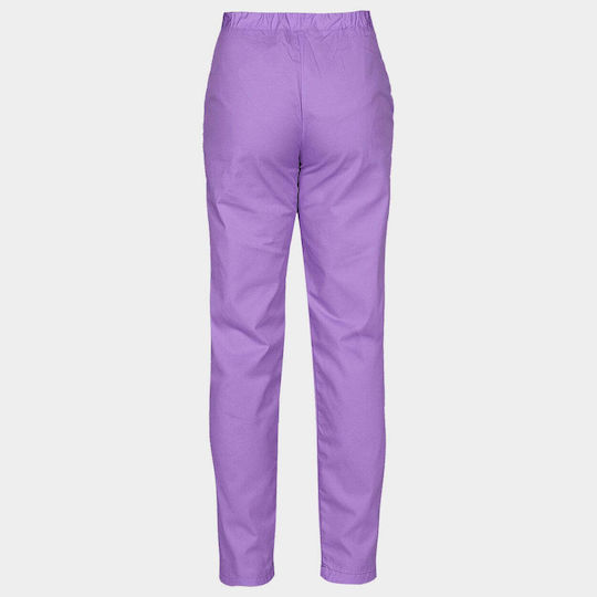 Beunique Pantaloni Medicali Unisex Violet Din Bumbac Și Poliester