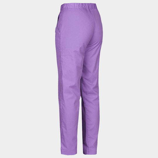 Beunique Pantaloni Medicali Unisex Violet Din Bumbac Și Poliester