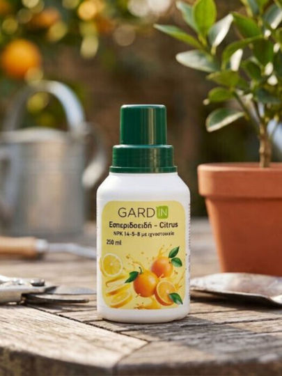 Gardin 14-5-8 Liquid Nitrogen, Phosphorus, Potassium Fertilizer for Citrus Fruits 250ml