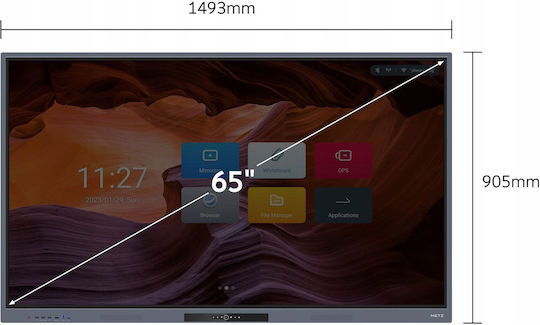 Metz Διαδραστικός Πίνακας Αφής 65" Android