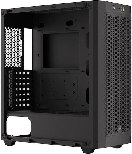 Corsair 480T Airflow MT Gaming Midi Tower Carcasă PC cu Fereastră Laterală și Iluminare ARGB Negru