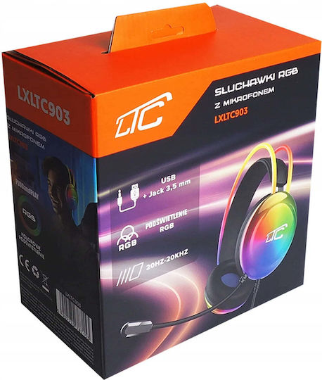 LTC Audio LXLTC903 On Ear Gaming Headset με σύνδεση 3.5mm / USB