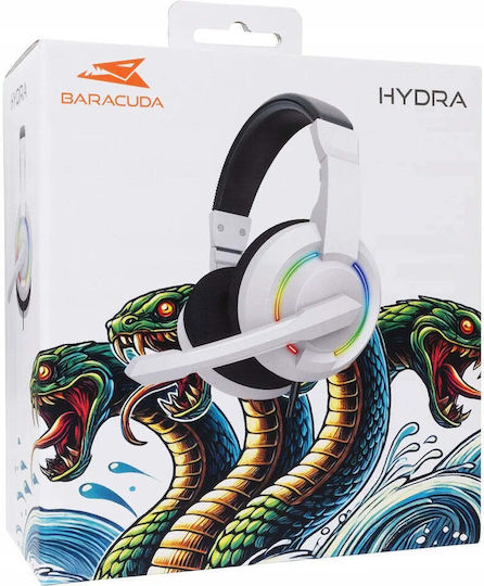 Baracuda BGH-021 Over Ear Gaming Headset with USB Connection White
