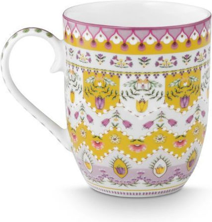PiP Studio Lily&lotus Yellow Κούπα από Πορσελάνη Κίτρινη 200ml 2τμχ PiP Studio Lily&lotus Yellow Κούπα από Πορσελάνη Κίτρινη 200ml 2τμχ