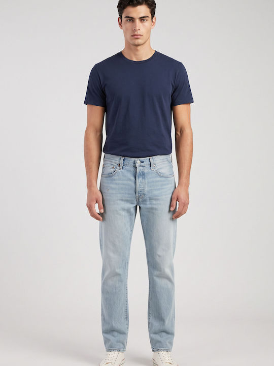 501 Herren Jeanshose Regulär Gerade Fit Hellblau