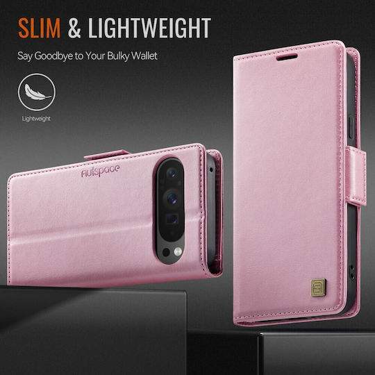 Autspace A11 Retro Wallet Pink Mobile Phone Case For Google Pixel 11 Pro XL