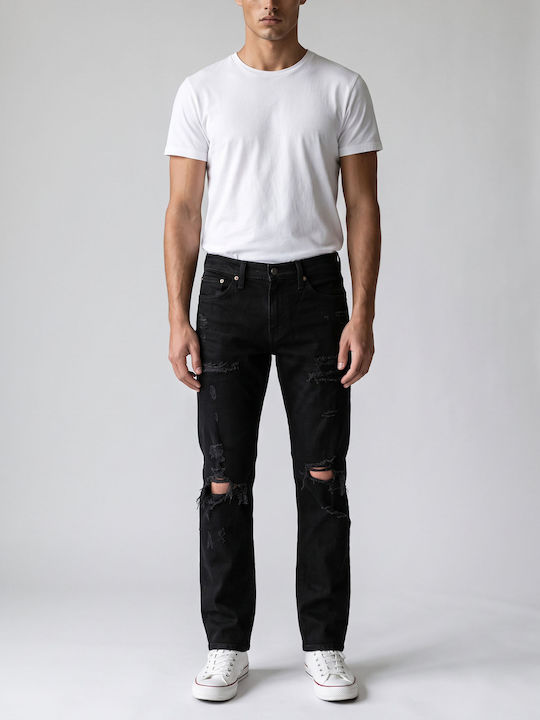 511 Herren Jeanshosen Elastisches Slim Fit Schwarz