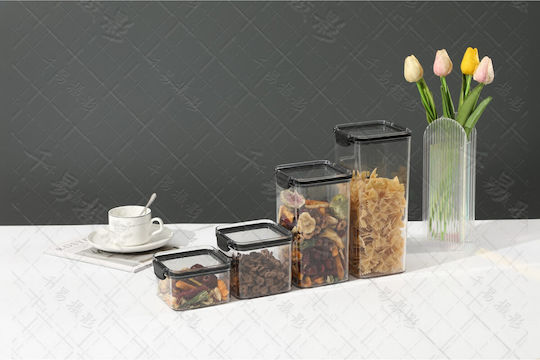 Vază Cereale cu Capac Plastic Transparent 700ml