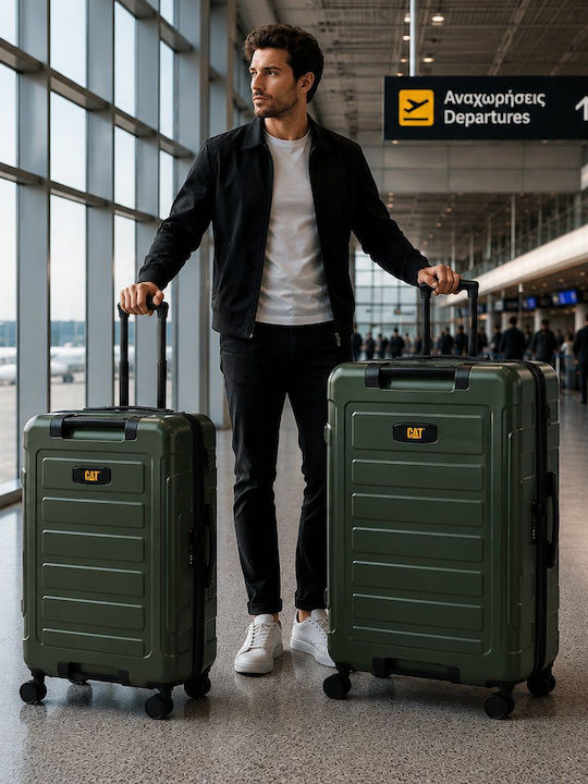 CAT Green Suitcases