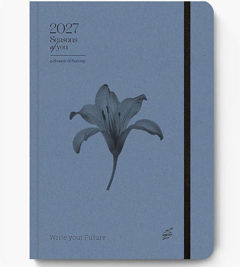 adBook Slow Life Ημερήσια Ατζέντα B6 2027 12x17εκ. (Διάφορα Χρώματα)