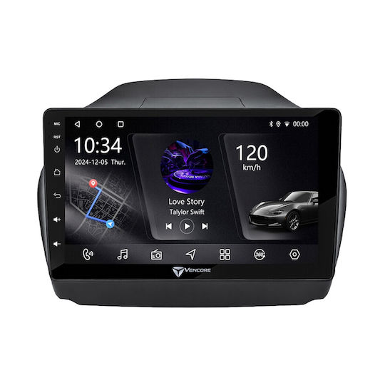VenCore Auto-Audiosystem für Hyundai iX35 2010-2015 mit A/C Bluetooth USB AUX Eingebautes Wi-Fi GPS Apple CarPlay Android Auto mit Touchscreen 10 Zoll