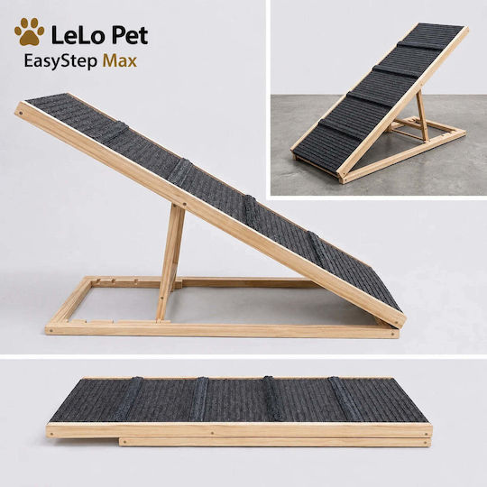 Lelo Pet Waterproof Car Ramp for Dog Black