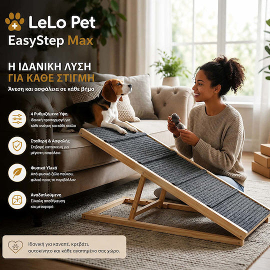 Lelo Pet Waterproof Car Ramp for Dog Black
