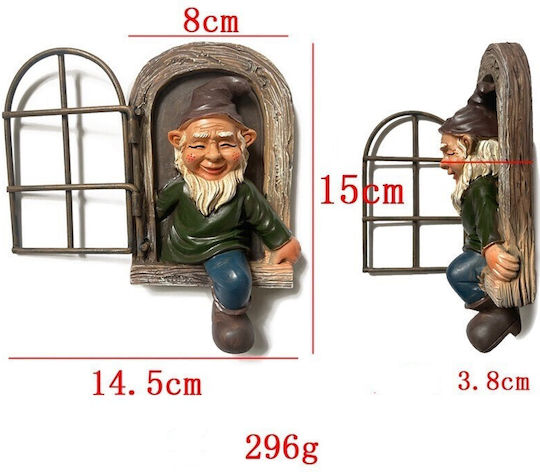 Decorațiune Statuie Pentru Grădină Metalică 14.5x8x15cm