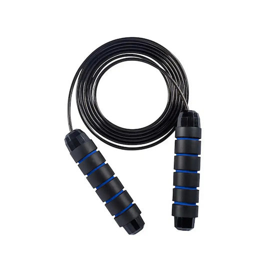 Bootic Verstellbares Fitness Springseil Ergonomischer Schaumgriff 275cm Blauer