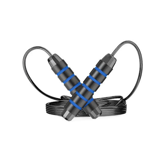 Bootic Verstellbares Fitness Springseil Ergonomischer Schaumgriff 275cm Blauer