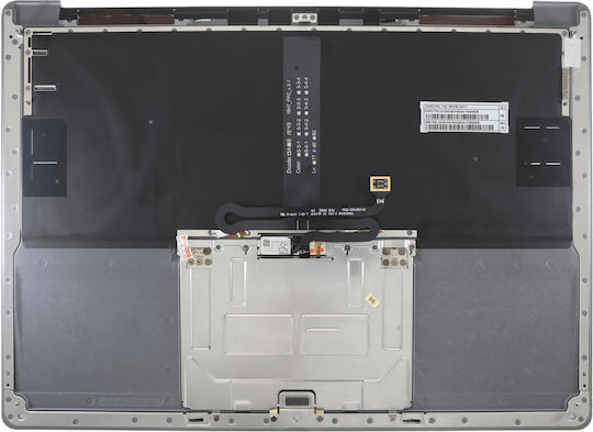 Top Case Клавиатура Eu Клавиатура Microsoft Surface Laptop 4 13.5 1950 1951 1958 1959 Космически Сив