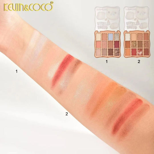 Kevin&Coco Παλέτα με Σκιές Ματιών Matte σε Στερεή Μορφή Soft Nude 82.7gr