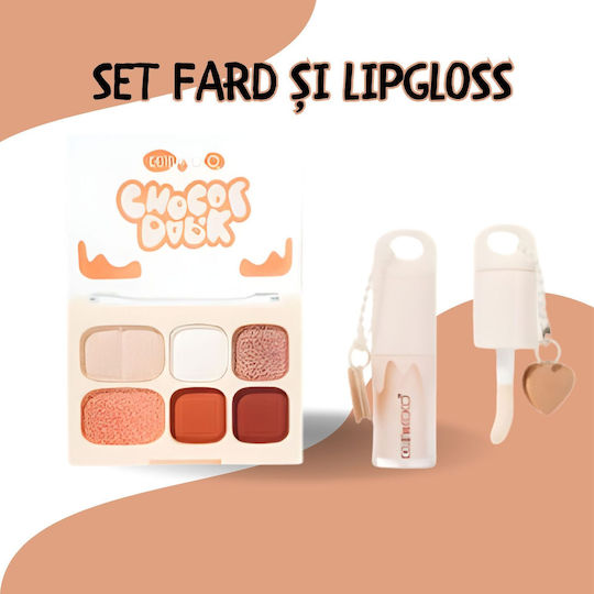Kevin&Coco Matte Eye Shadows Palette in Pressed Powder Form Orange 10.4gr