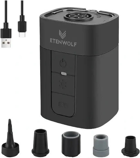 Etenwolf Air 5 Pro Elektrische Trombpe für Aufblasbares Schwarz