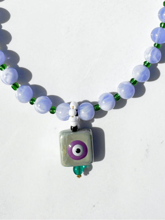 Kaleido Necklace Purple Eye