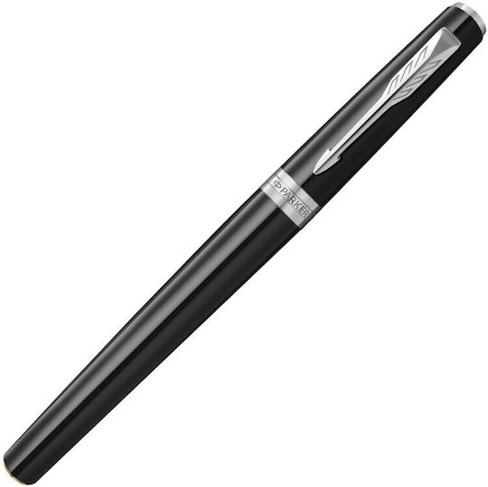 Stilou De Scris Medium Negru Din Oțel Cu Cerneală Neagră