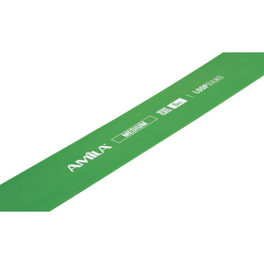 AMILA Bandă de Gimnastică Long Loop Mediu Verde 0.6m