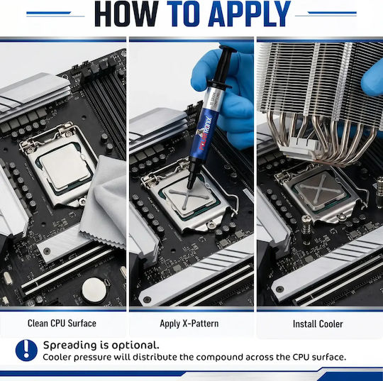 Thermal Paste 12.8w/mk 10g Cpus & Consoles Polartronix
