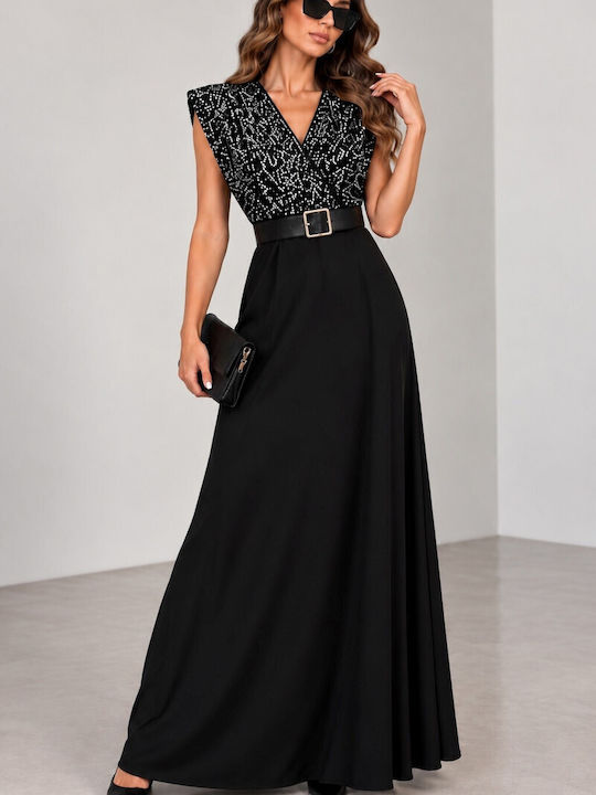 Maxi Evening Satin Silver Dress